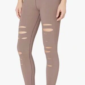 Alo yoga warrior ripped leggings mauve size small